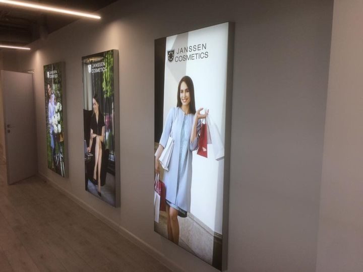 Текстильные световые коробы